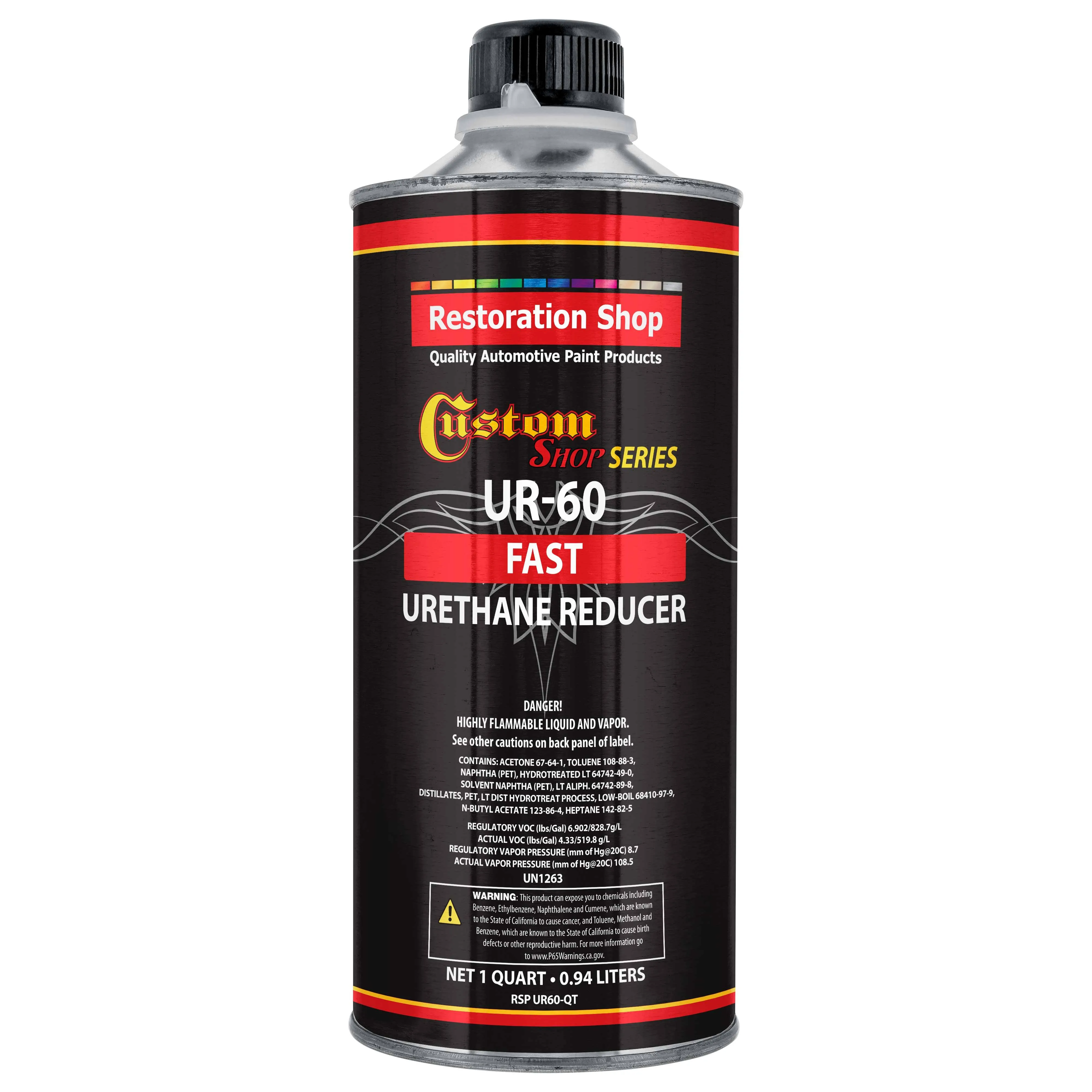 1 Quart FAST Urethane Reducer 60 - 70 Degrees Low Temp Auto Paint Thinner