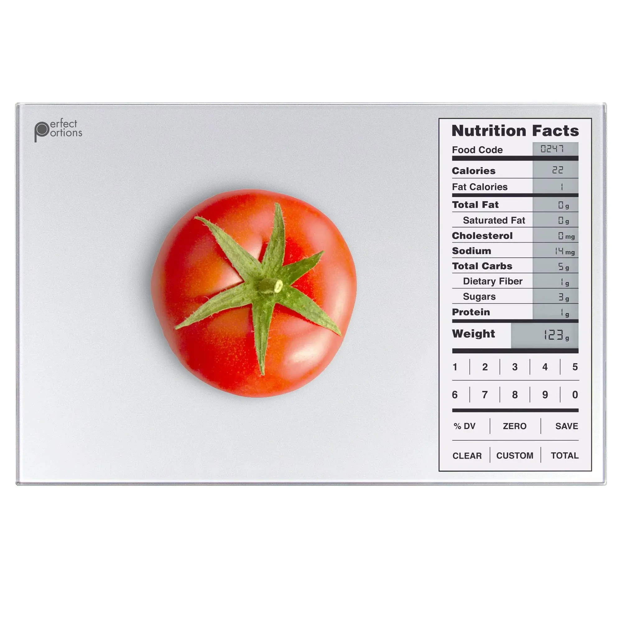 Greater Goods Perfect Portions Food Scale - Perfect for Weighing Nutritional Meals, Calculating Food Facts, and Portioning Snacks | Resolution in Grams or Pounds and Ounces | Designed in St. Louis.