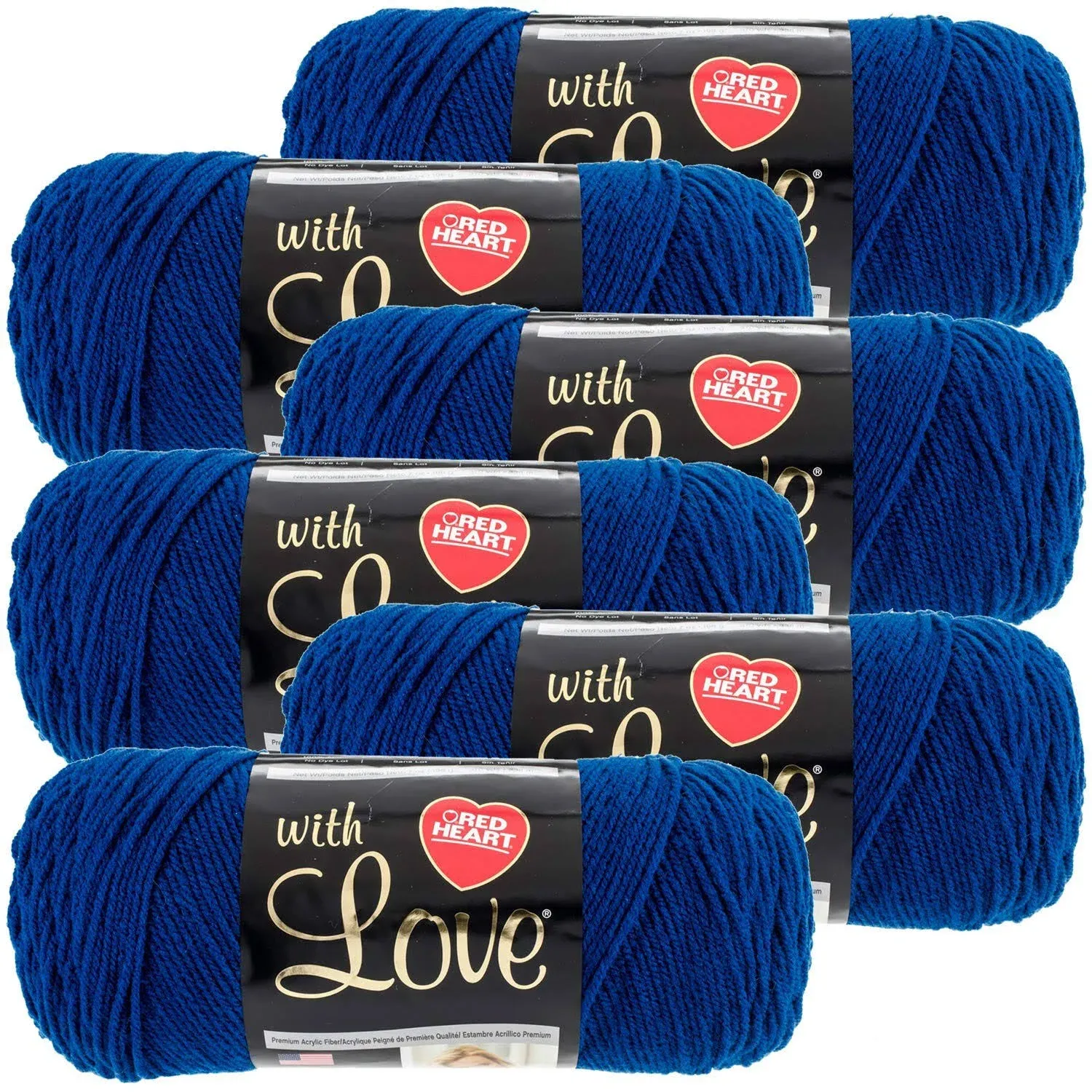 Red Heart Multipack of 6 Peacock with Love Yarn