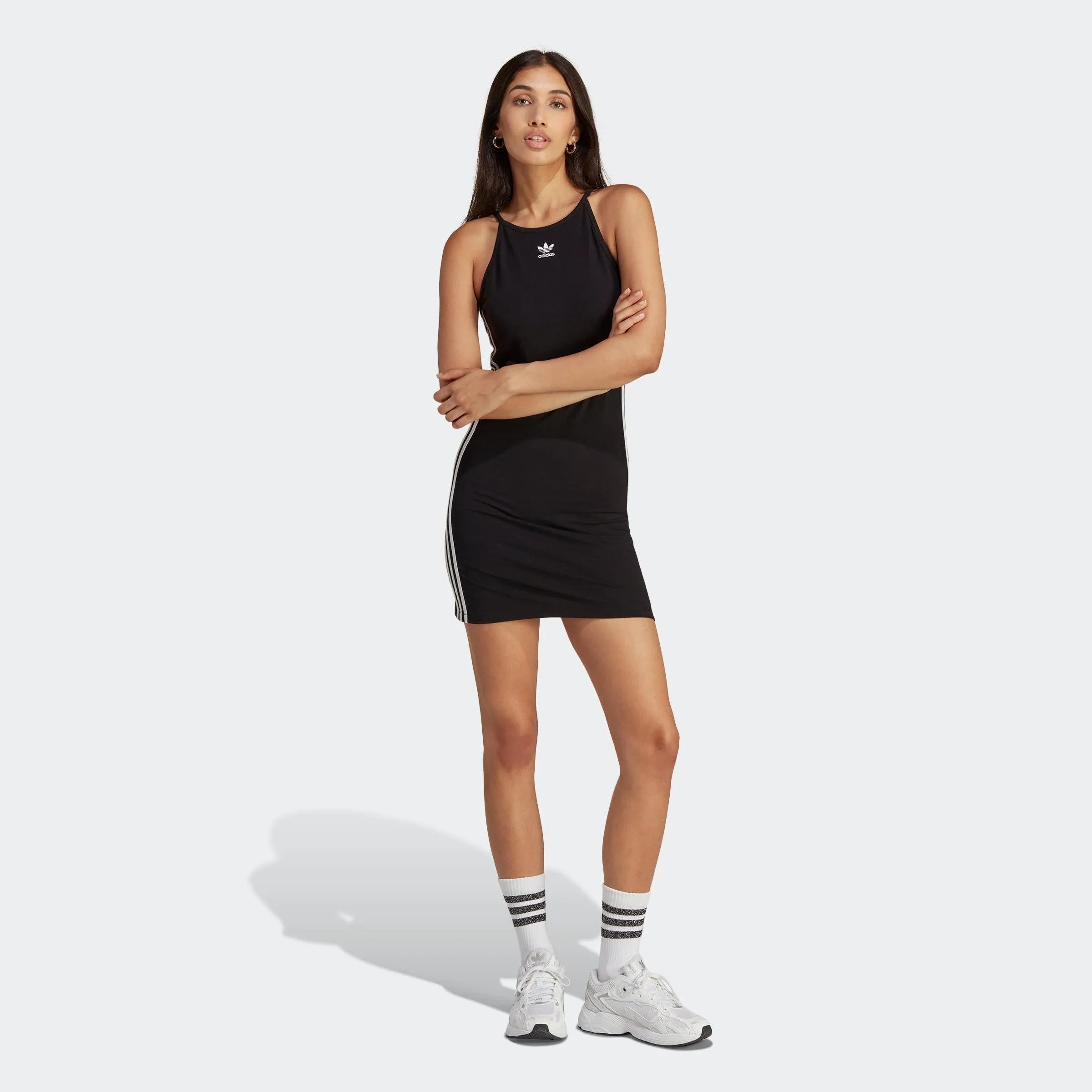 Adidas Originals Women's Adicolor Classics Tight Summer Dress - Black - Size L