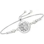 Ross-Simons Serenity Prayer Bolo Bracelet