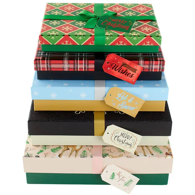 LTD Commodities The Lakeside Collection Nested Holiday Gift Boxes