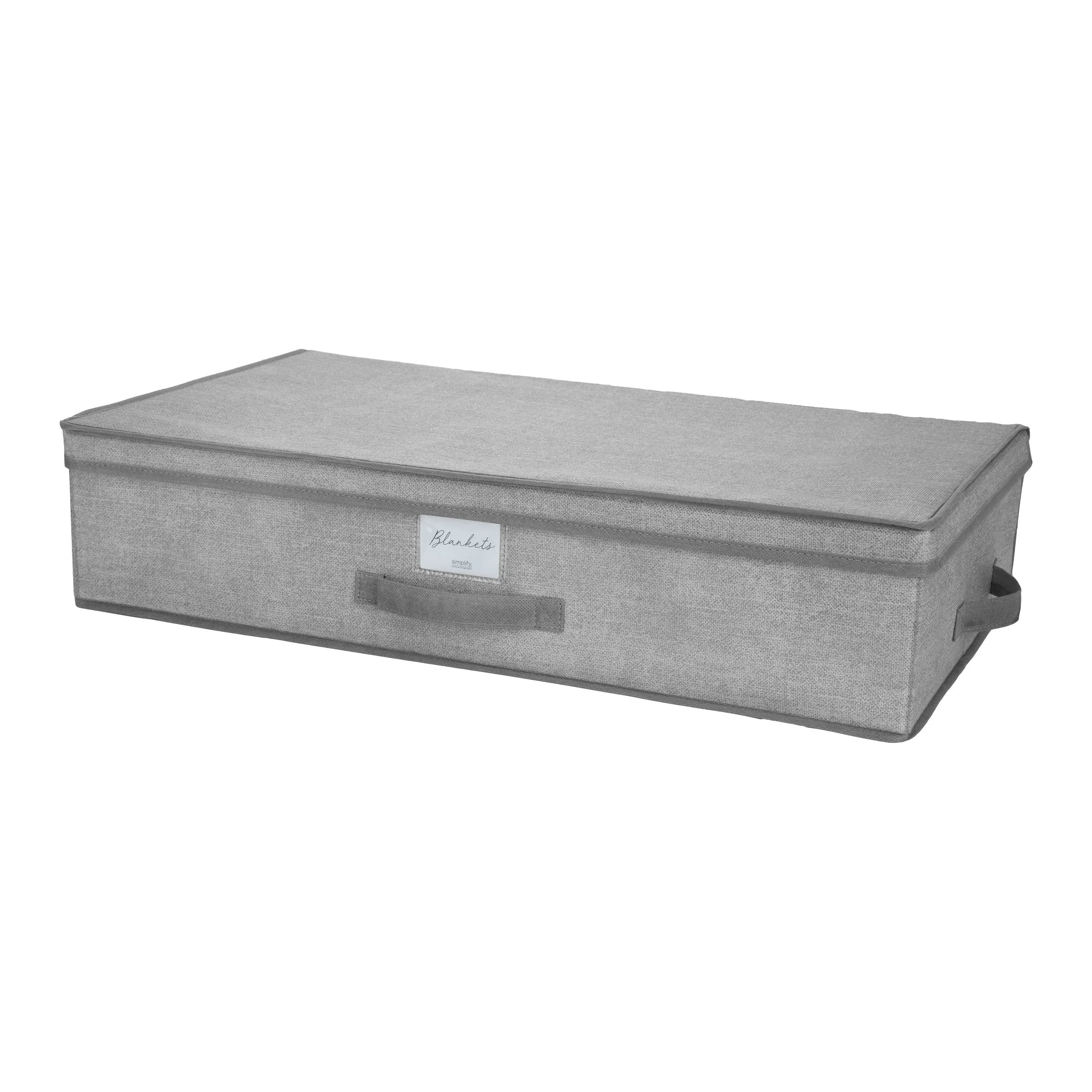 Simplify Under the Bed Storage Box Closet Organizer in Heather Grey New