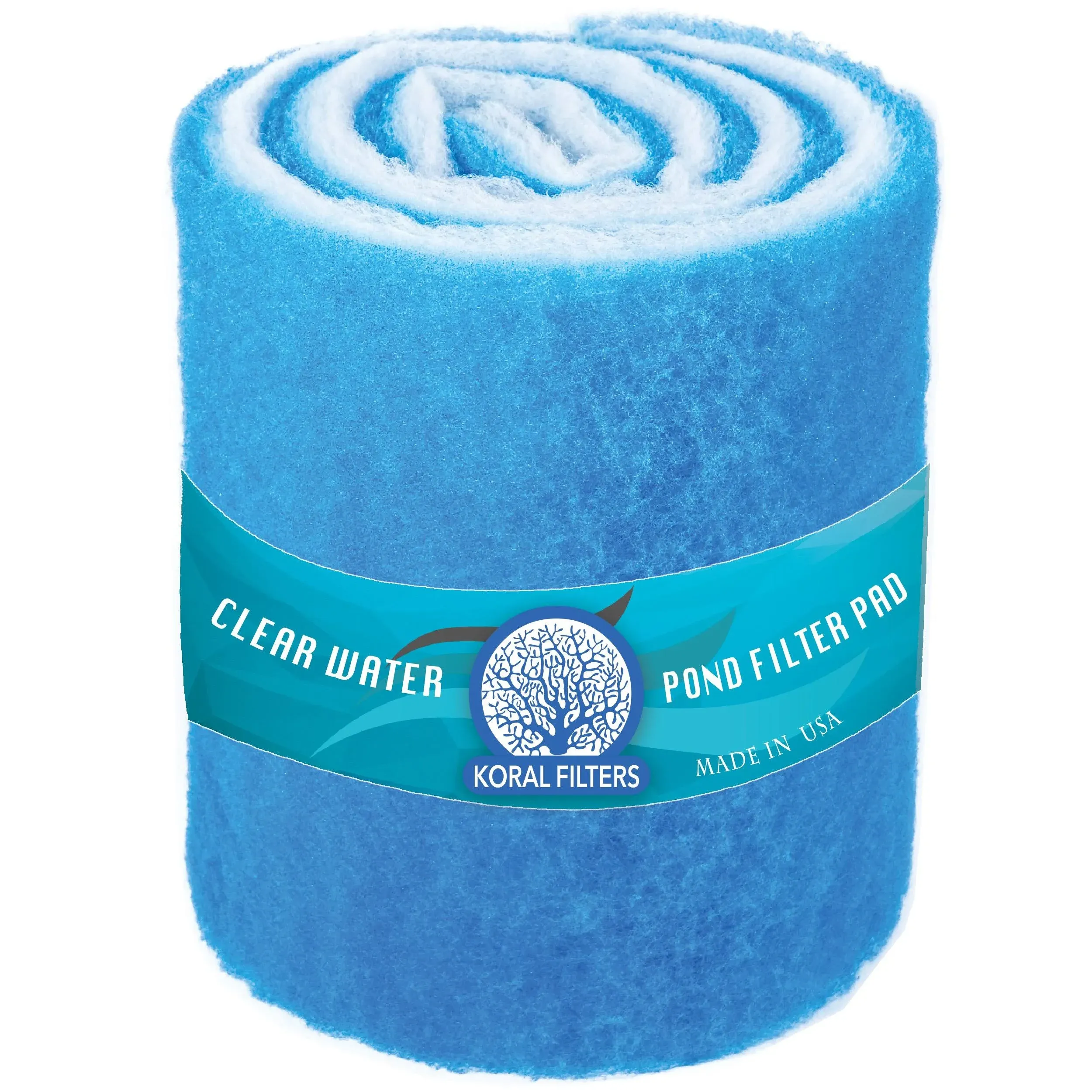 Pro Koi Pond Filter Pad Media Roll 10ft Roll / Blue