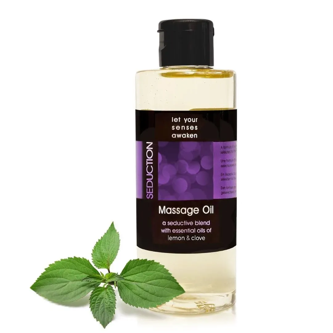 Love Play Relaxing Massage Oil for Sore Muscles - Vegan Massage and Body Oil for Massage Therapy with Essential Oils 6.76 fl oz