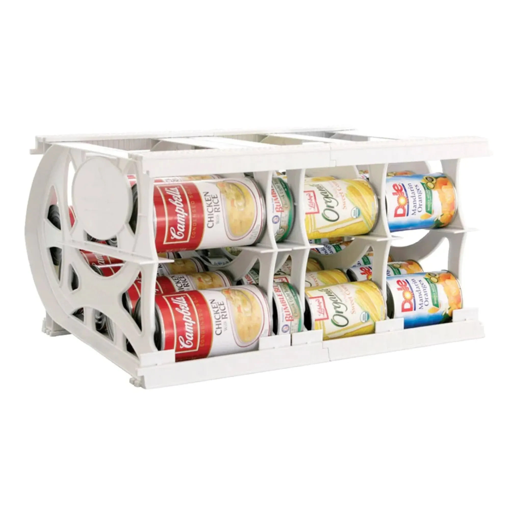 Shelf RELIANCE Cansolidator 40 Can Rotating Canned Food & Soda Storage, USA Made