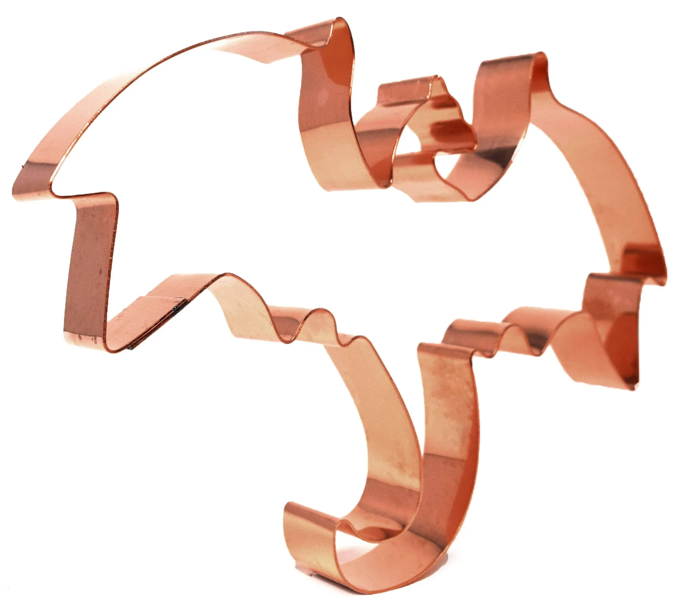 Mythical Flying Dragon Cookie Cutter 6.25 X 4.25 inches - Handcrafted Copper Cookie Cutter by The Fussy Pup