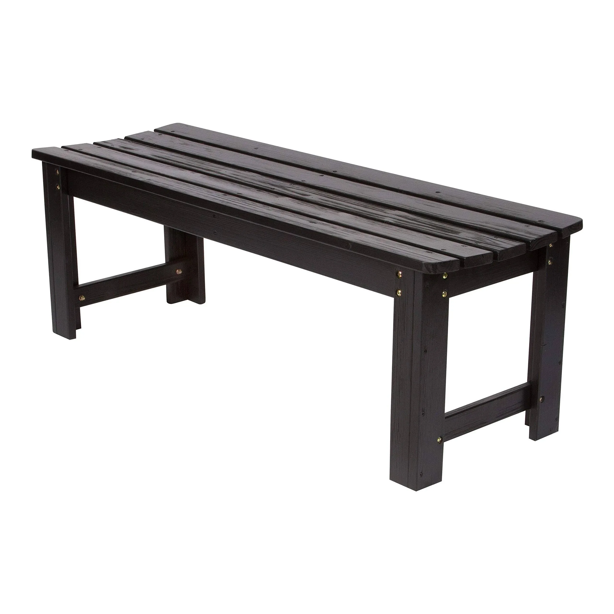 Shine Company 4 Ft. Backless Garden Bench