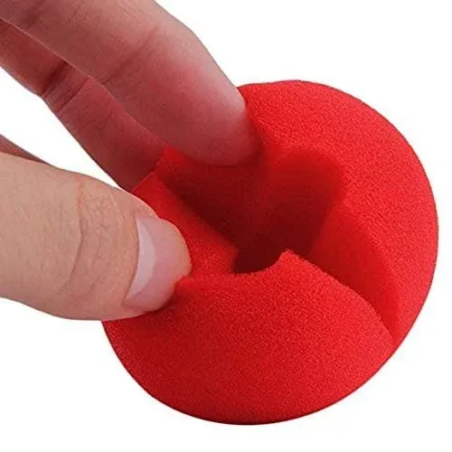 TIHOOD 2"x2" Red Circus Clown Nose Bulk for Party Halloween Costume Supplies Christamas (30pcs)