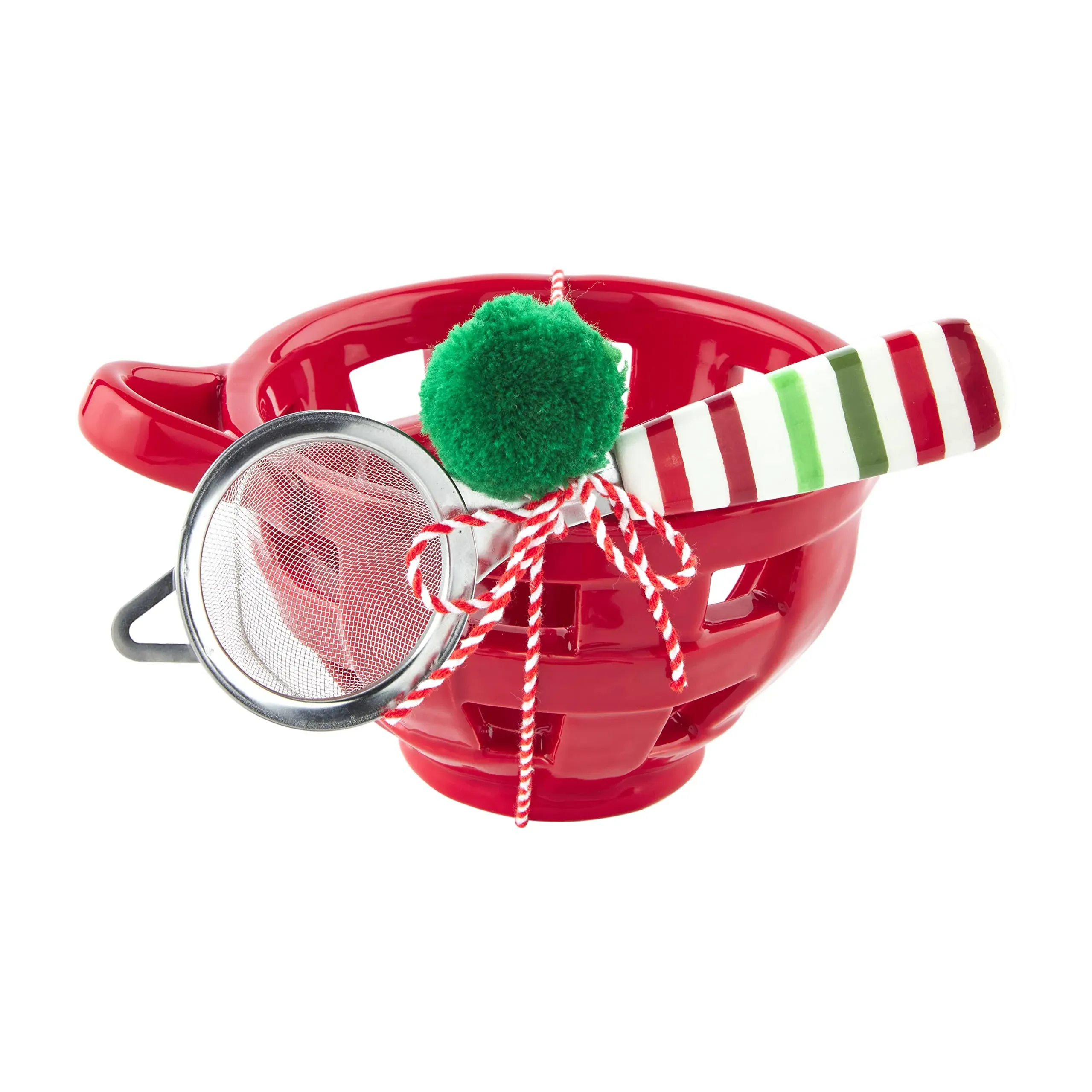 Red Christmas Berry Bowl Set | Mud Pie