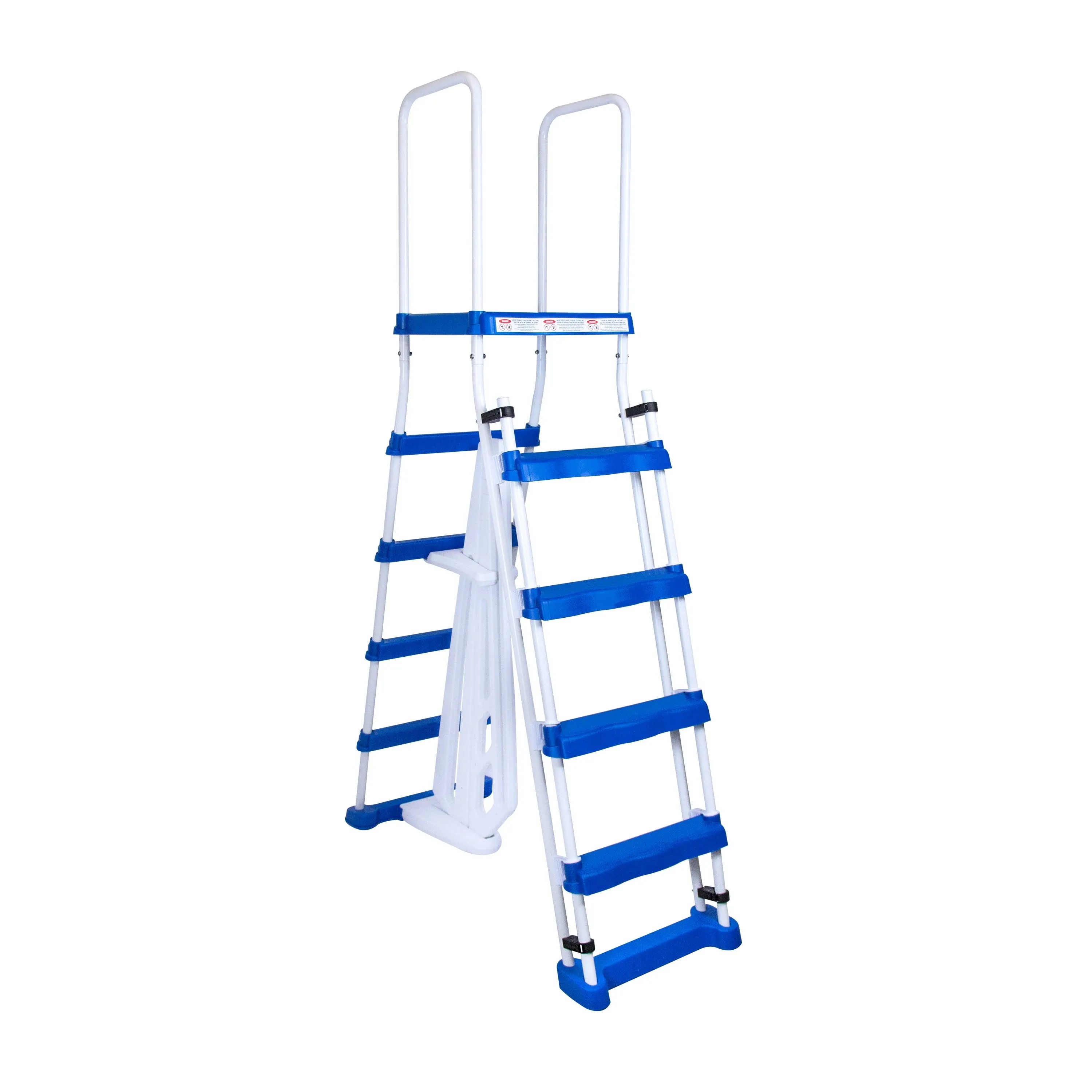 Swimline Ladder 58.3&#034;x5.9&#034;x19.<wbr/>8&#034; Above Ground Pool A Frame w Barrier Heavy Duty