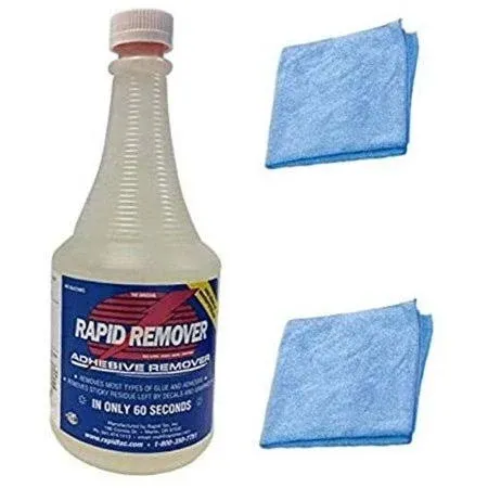 Rapid Tac Rapid Remover Remover 32 oz. Bottle with Sprayer & Two Free Detailing Connect Microfiber Towels