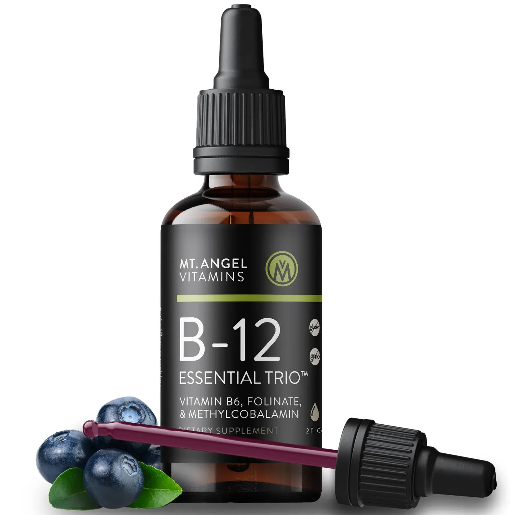 MT Angel Vitamins B-12 Essential Trio Drops 2 fl oz