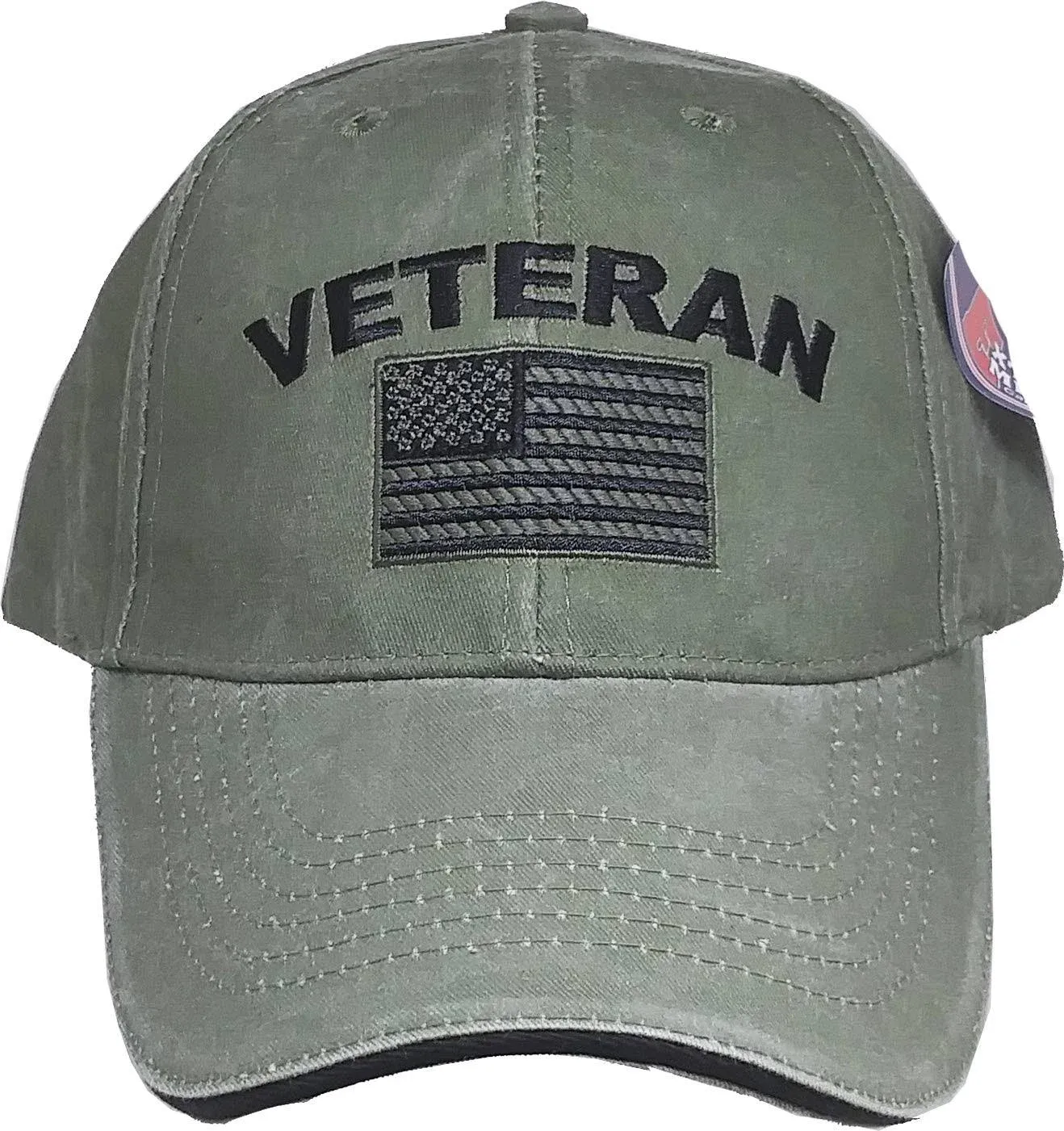 Eagle Crest Men's Military Veteran American Flag Adjustable Cap