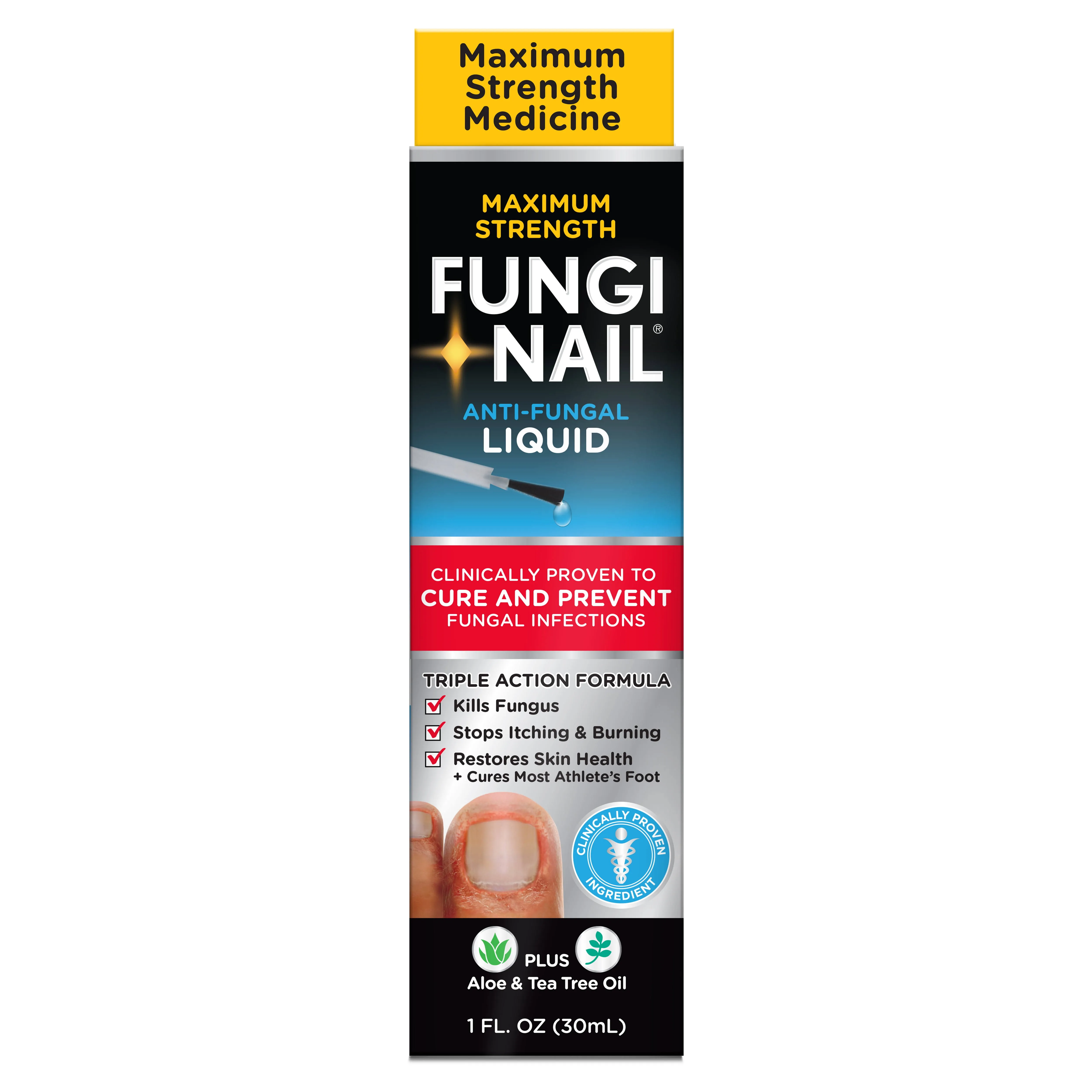 Fungi-Nail Maximum Strength AntiFungal Liquid Kills Athlete's Foot Fungus, Tolnaftate, 1oz