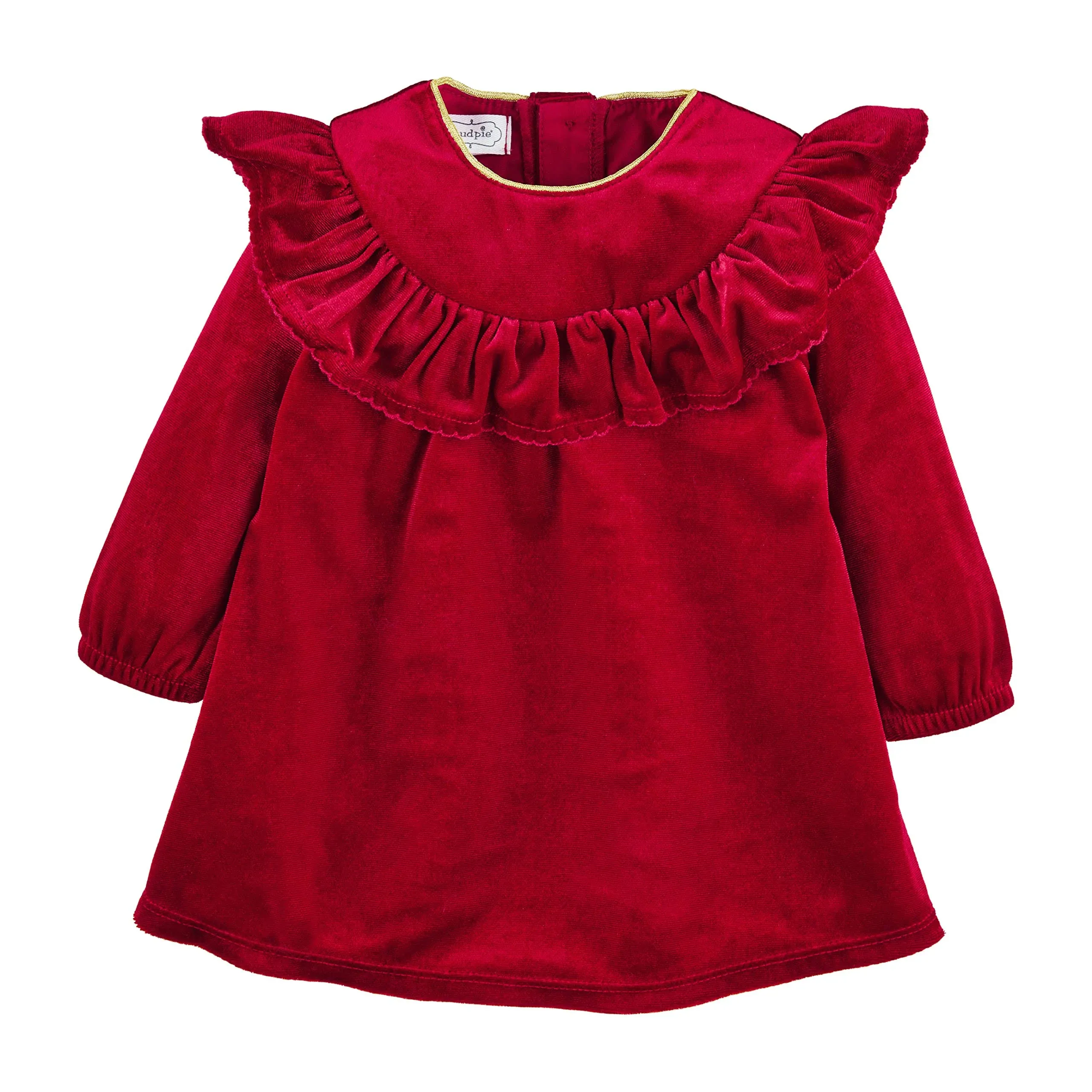 Baby Girls Dress, Red Velvet, 5T