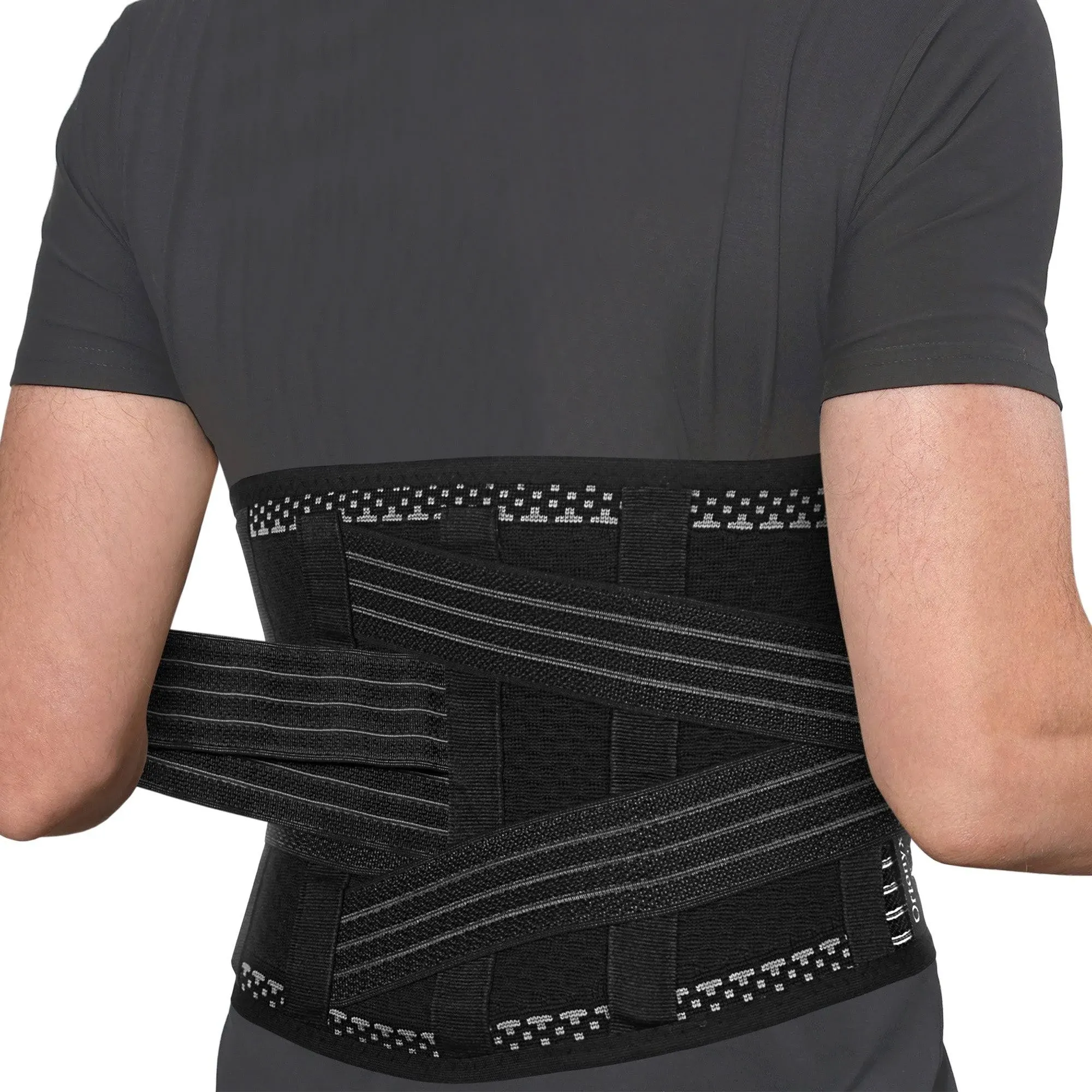 ORTONYX Back Brace for Lower Back Pain, Back Support Belt for Women & Men, Breathable Lower Back Brace with Lumbar Pad, Lower Back Pain Relief for Herniated Disc, Scoliosis, Sciatica/Black XS-M