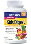 Enzymedica, Kids Digest, Chewable Digestive Enzymes, Fruit Punch, 90 Chewable Tablets