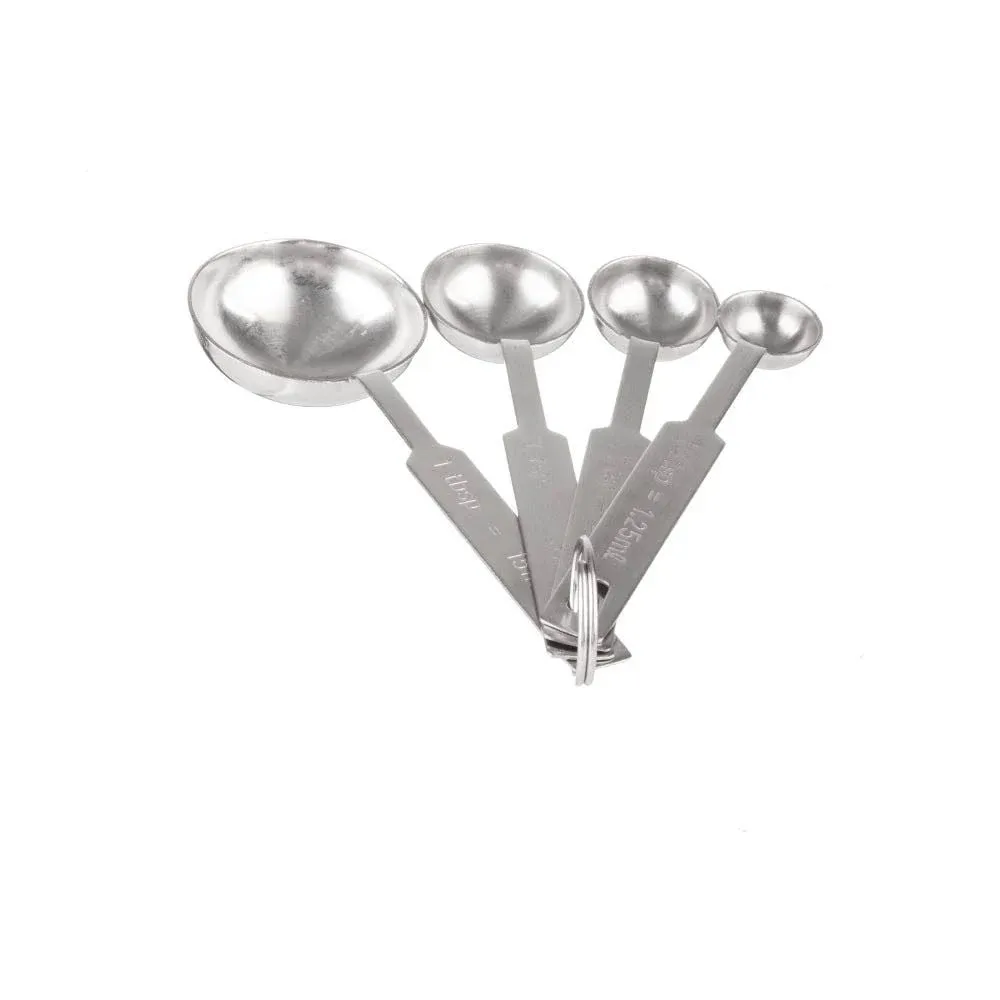 722 Tablecraft 4-Piece Stainless Steel Measuring Spoon