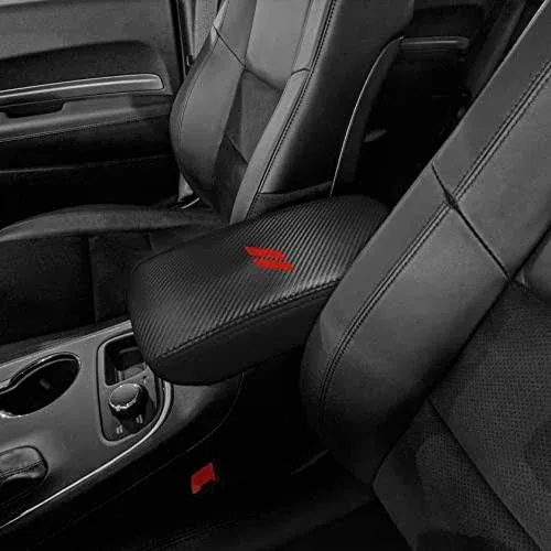 CEBAT Center Console Armrest Box Cover Anti-Scratch Leather Auto Central Armrest Protector Pad Interior Decoration Accessories F 6393