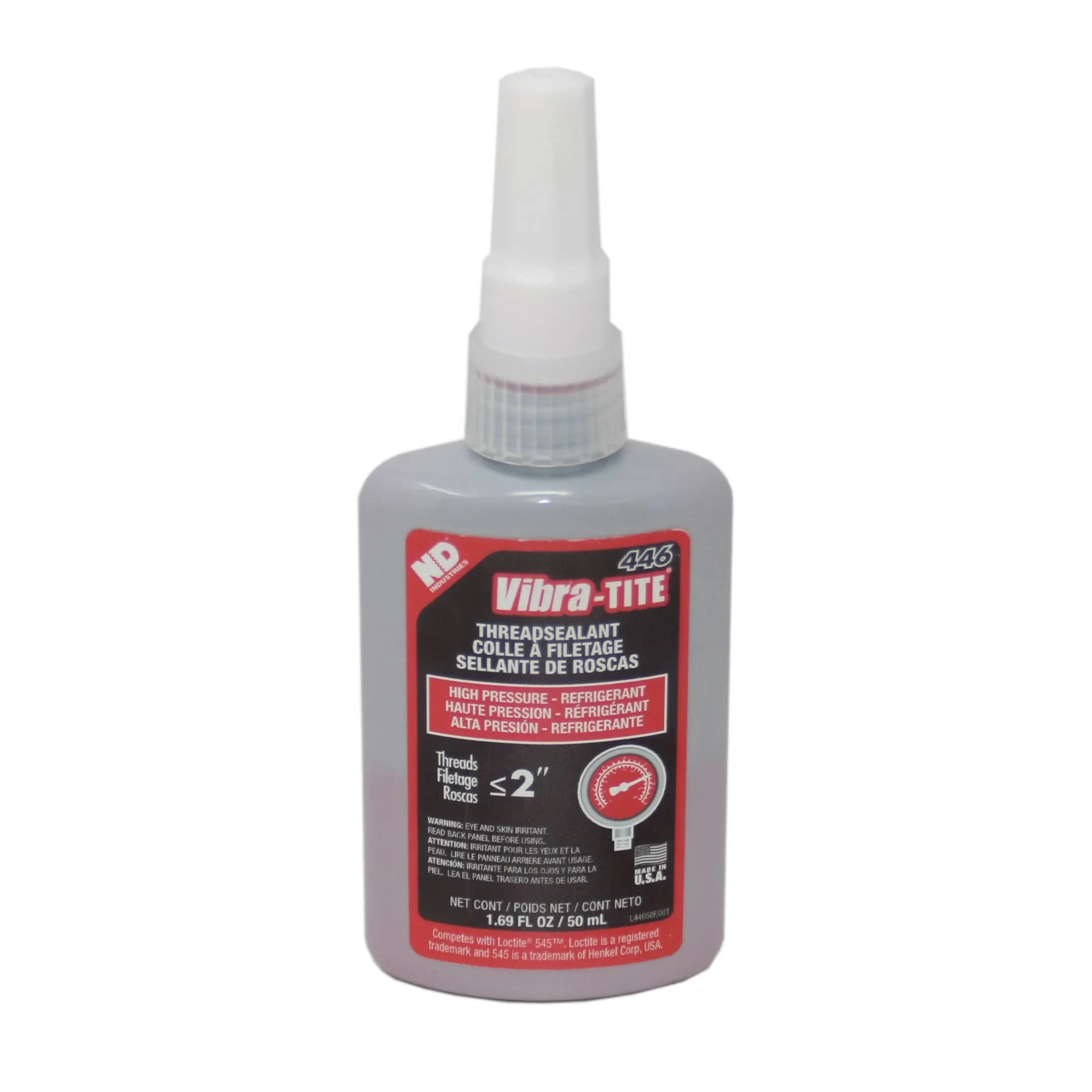 Vibra-TITE 446 High Pressure Refridgerant Anaerobic Thread Sealant, 50 ml Bot...