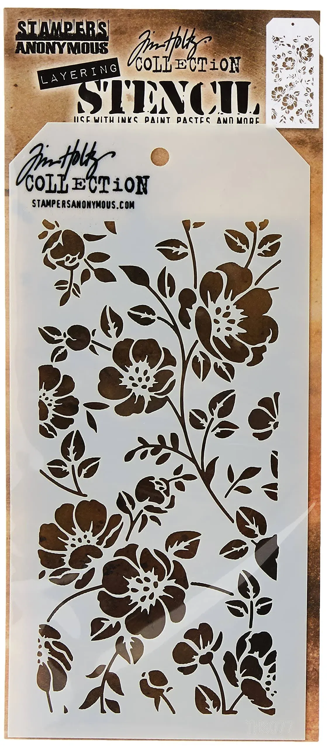 Tim Holtz Layered Stencil - Floral