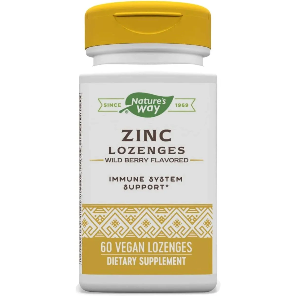 Nature's Way Zinc Lozenges Wild Berry -- 60 Vegan Lozenges