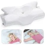 Elviros Cervical Memory Foam Pillow, Contour Pillows for Neck and Shoulder Pa...