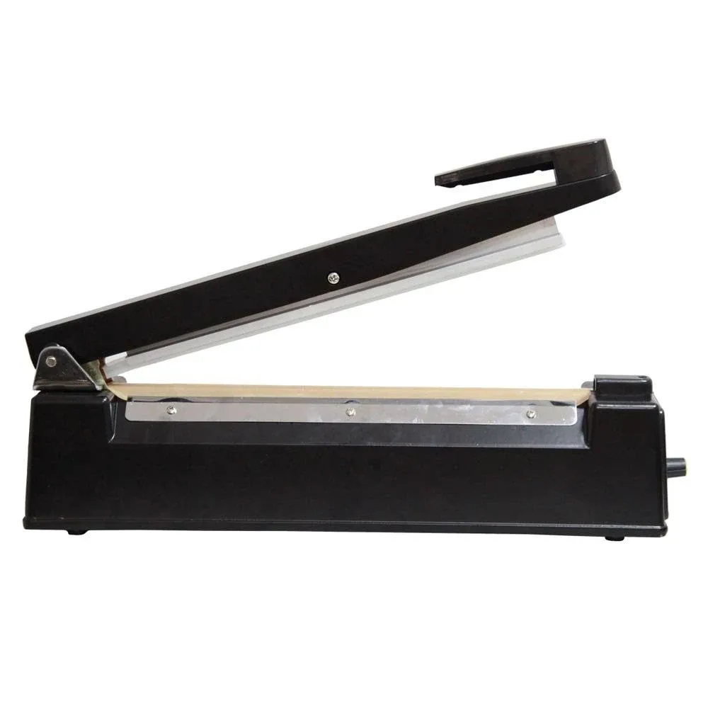 Handheld Heat Sealer, Impulse Heat Sealer, Bag Sealer - 12" - Black - Extra Heat