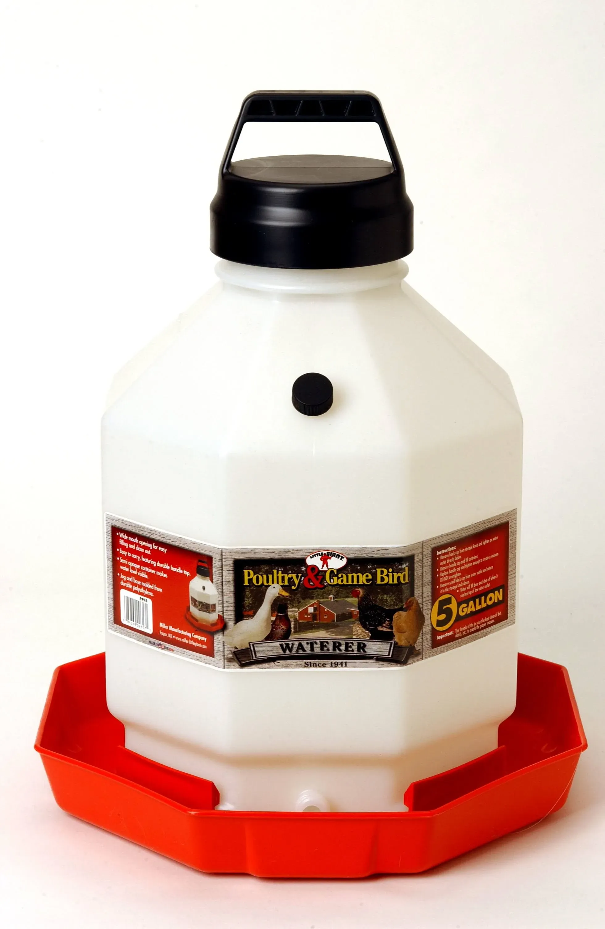 Little Giant 5 Gallon Plastic Poultry Waterer