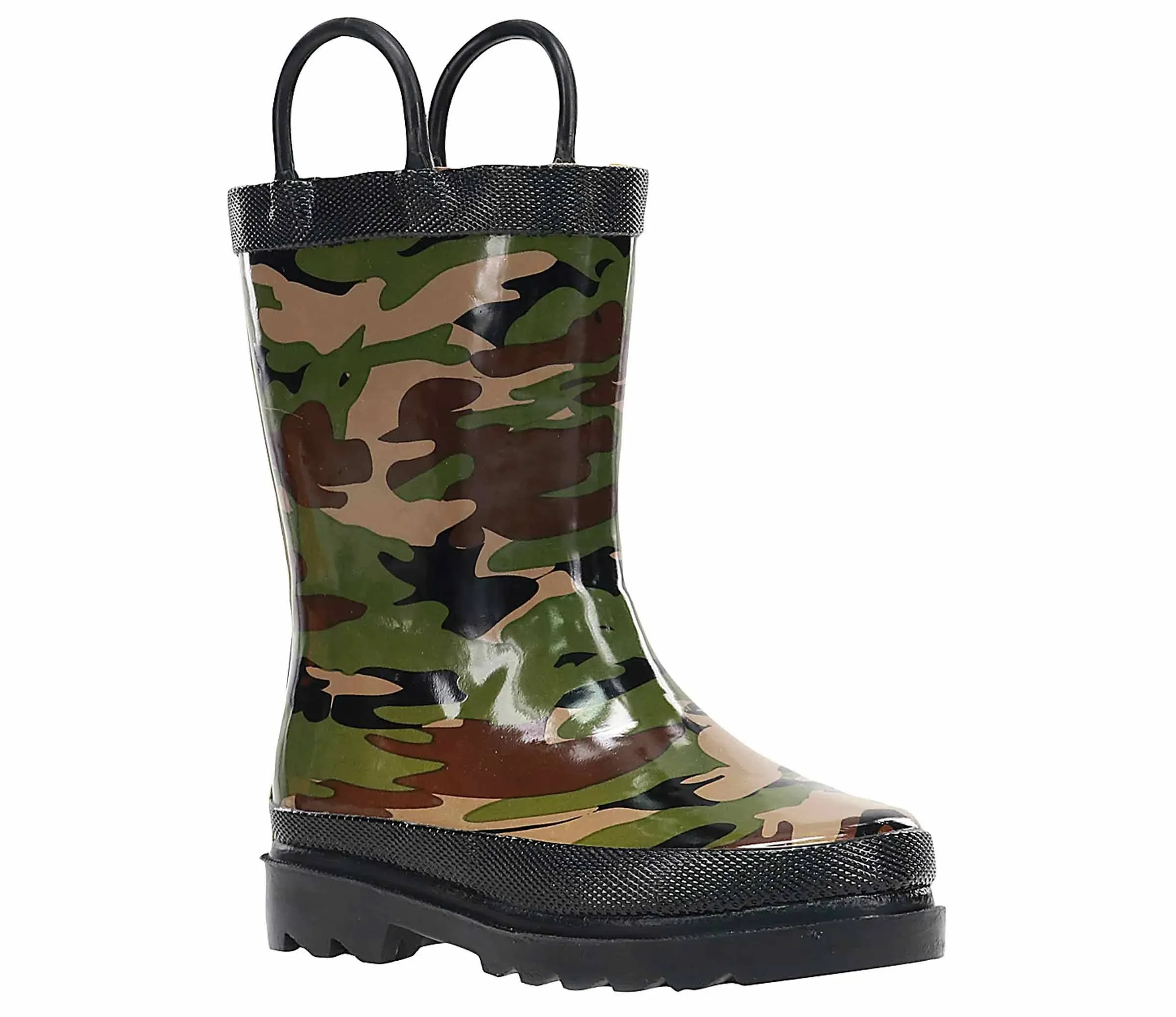 Western Chief Toddler Boys' Camo Rain Boots - Green 10