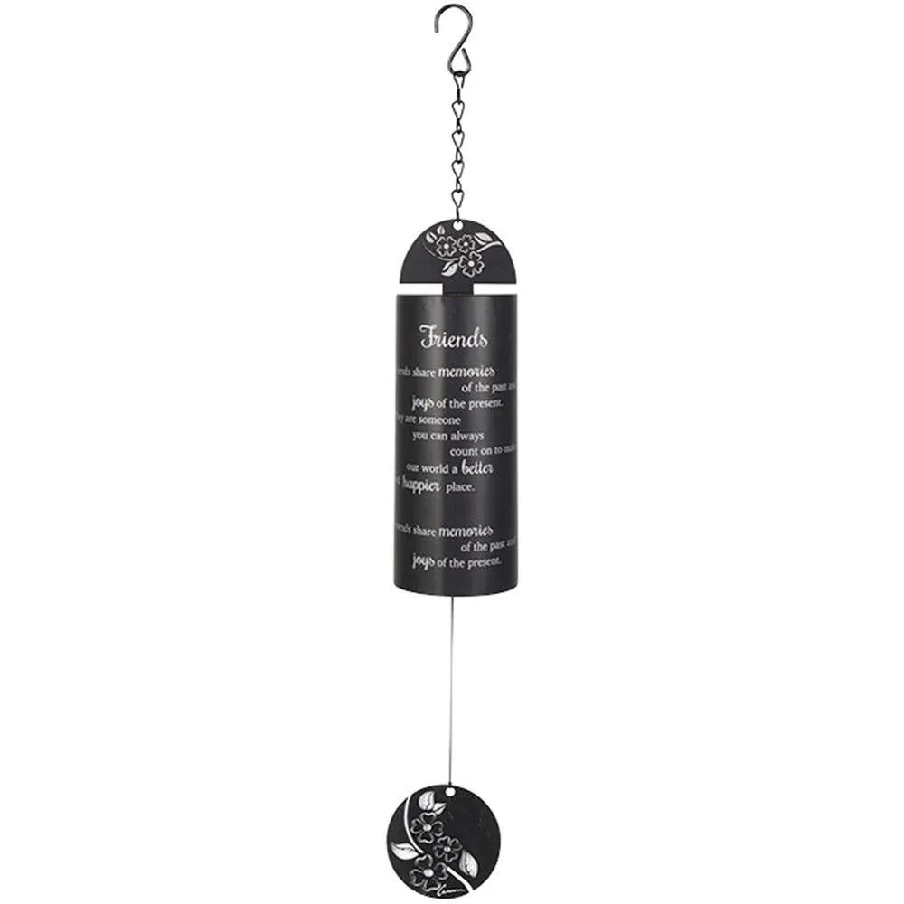 Wind Chime-Cylinder Sonnet-Friends-Black (22 inch)