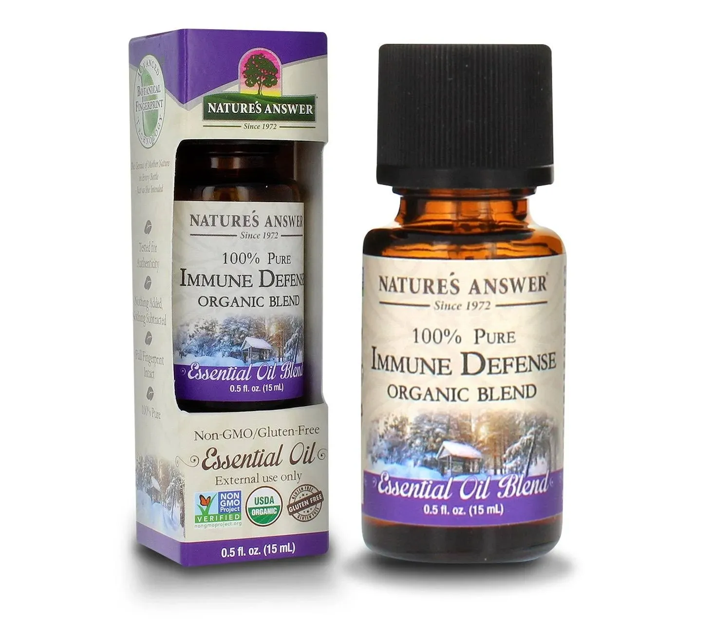 Nature's Answer - Organic Immune Defense Essential Oil Blend 0.5 oz