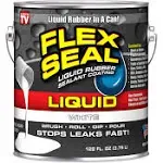 Flex Seal Liquid Rubber Sealant Coating, 1 Gallon, White