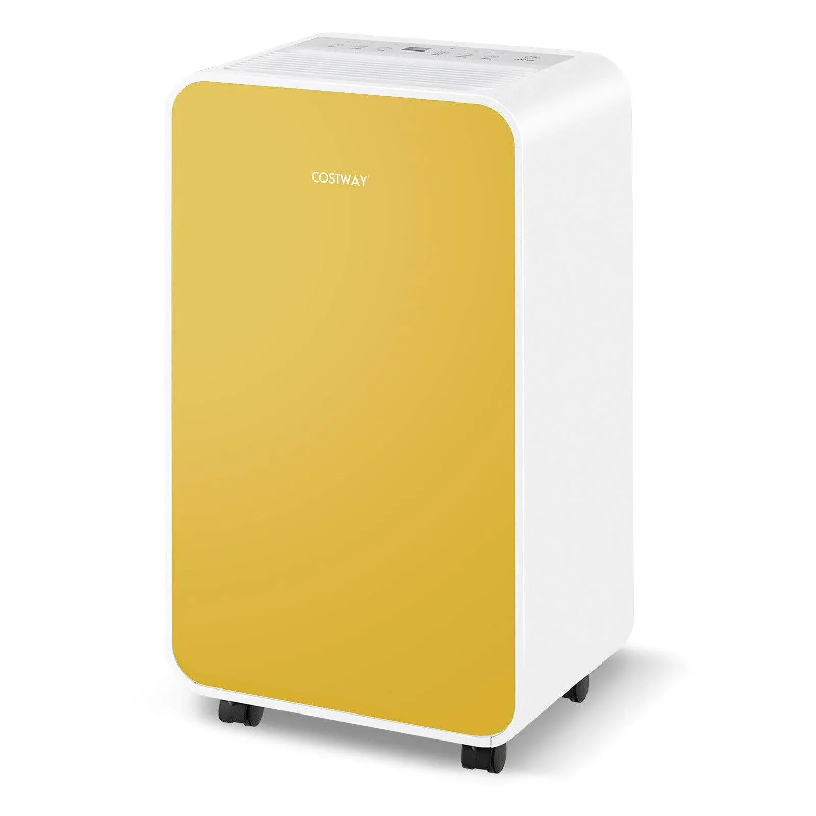 32 Pints/Day Portable Quiet Dehumidifier for Rooms Up to 2500 Sq. ft w/ Sleep Mode, 24H Timer, Yellow