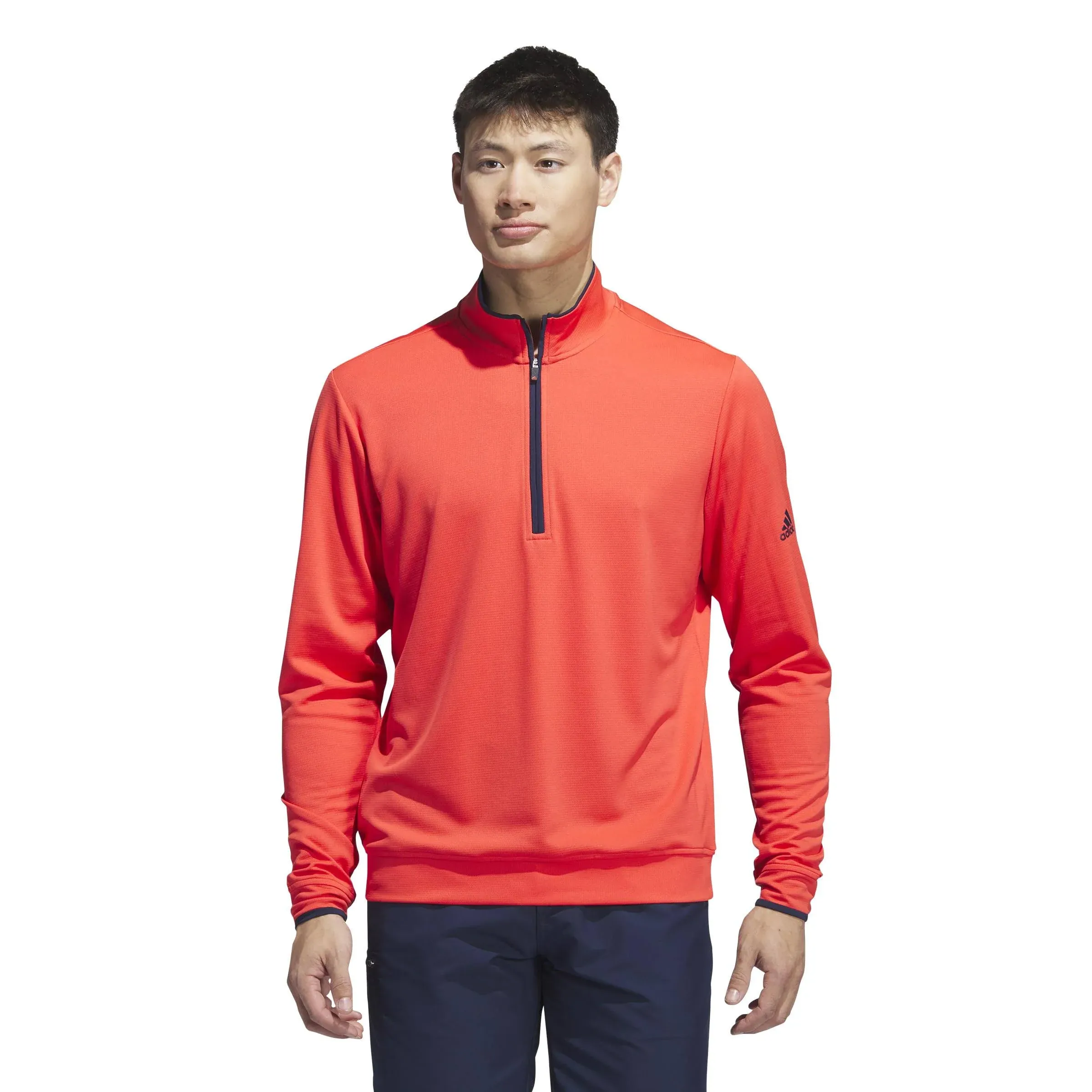 Adidas Mens Quarter-Zip Pullover Layering Top  - New 2023