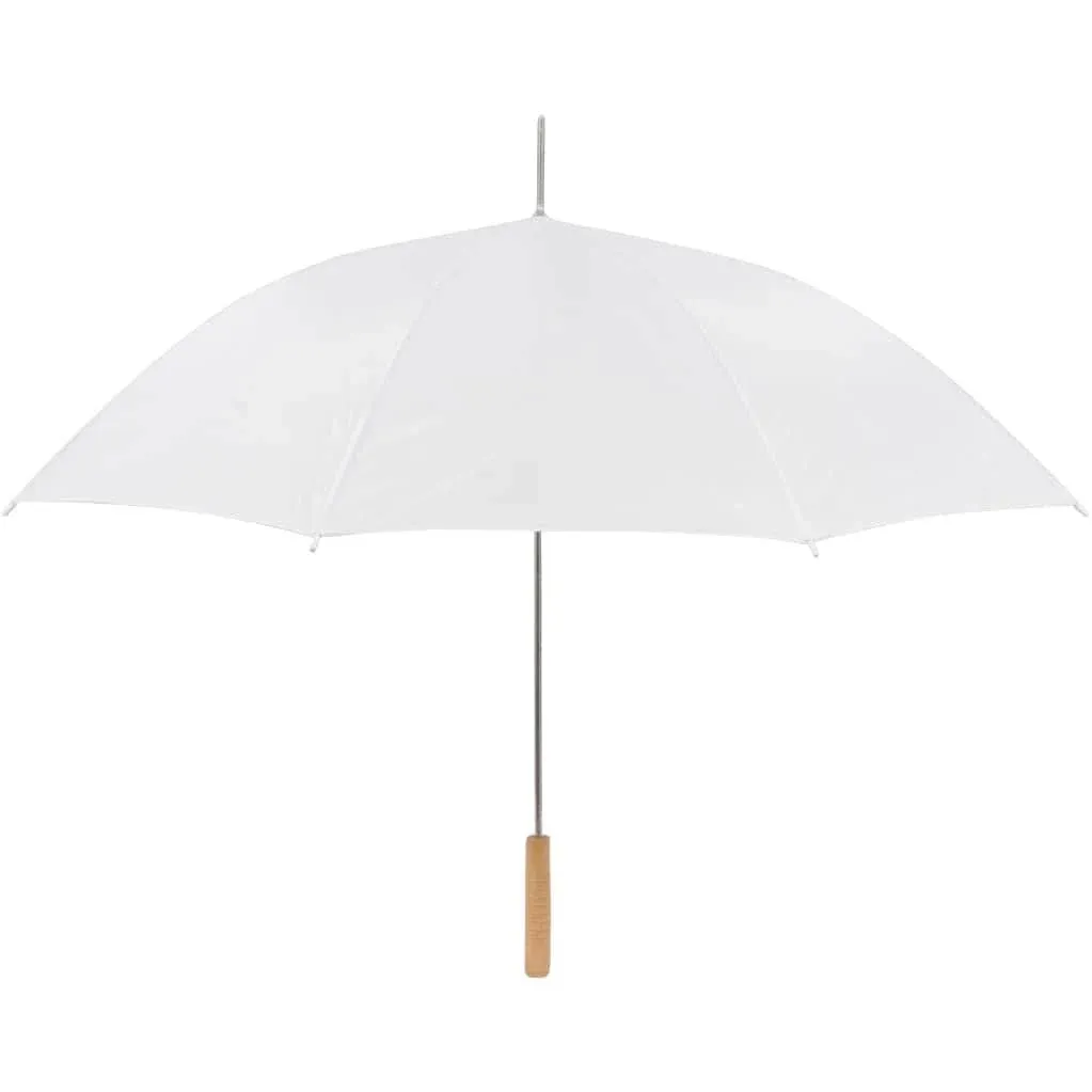 Trademark Innovations White Manual Open Wedding Umbrella