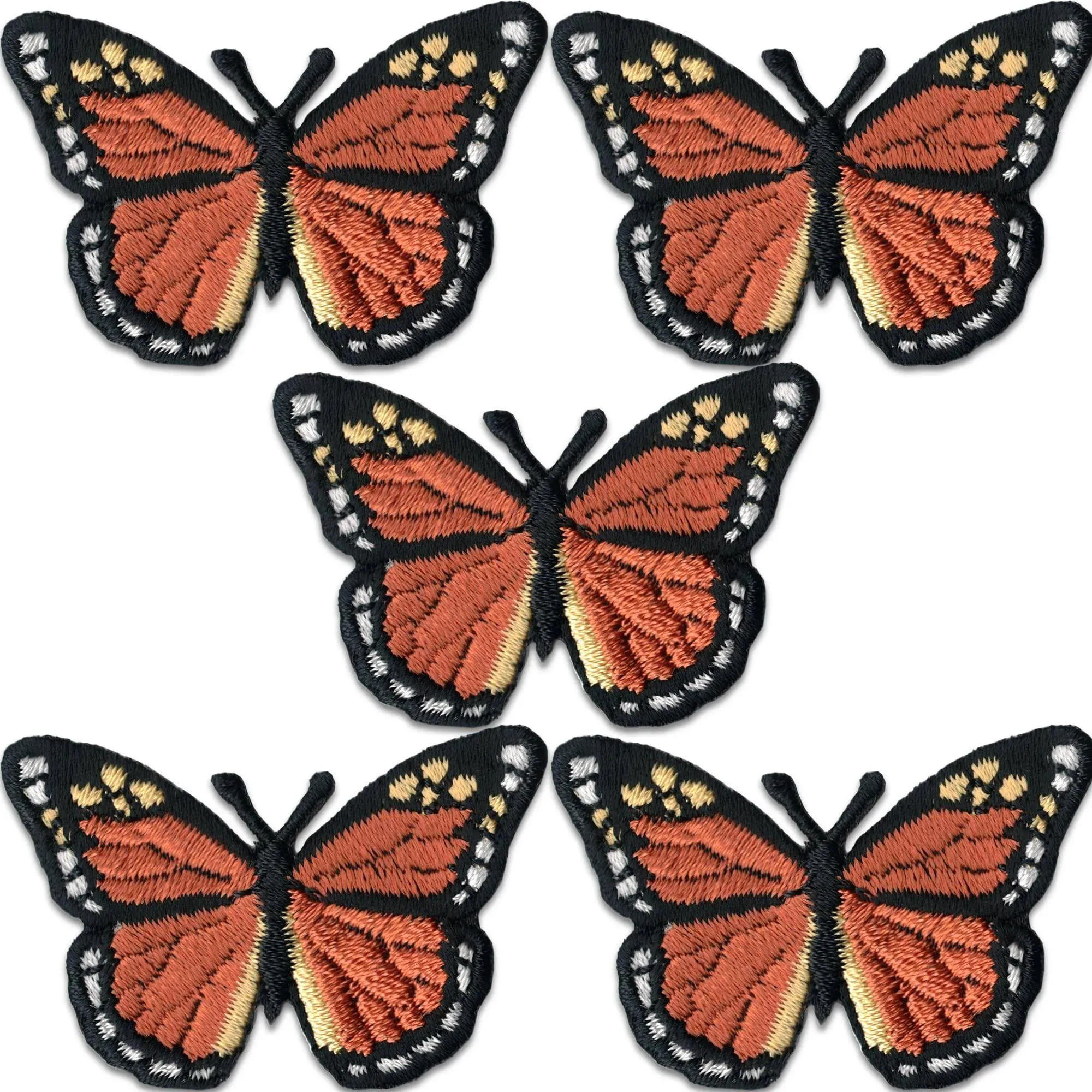 Monarch Butterfly Patches (5-Pack) Monarch Butterflies Patch Appliques