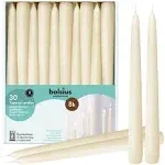 Bolsius Set of 30 Ivory Tapered Candles 10 inch EZ238685