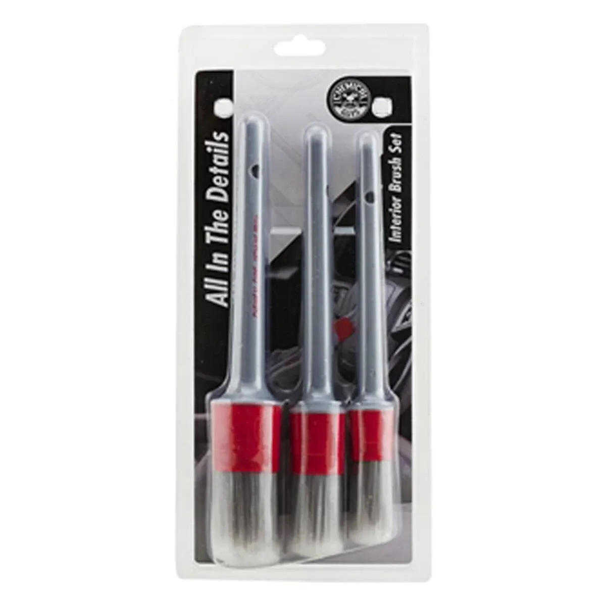 Chemical Guys Interior Detailing Brushes Set All in The Details 3 Pack