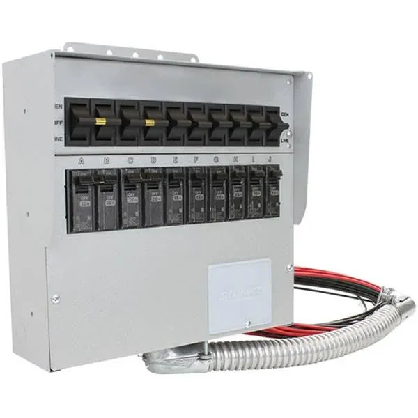 RELIANCE Controls 310D Pro/Tran 2 - 30-Amp (120/240V 10-Circuit) Indoor Transfer Switch