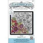 Design Works Zenbroidery - Floral, 10" x 10"