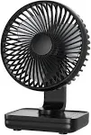 Zuvas Desk Fan Battery Operated Rechargeable 180tilt Folding Personal Ultra Quiet Small Portable Fan Beige