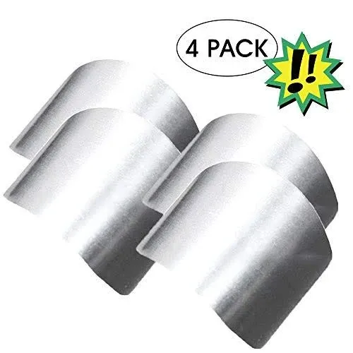 ZOCONE 4 PCs Finger Guard For Cutting Kitchen Tool Finger Guard Stainless Steel Finger Protector Avoid Hurting When Slicing and Dicing Kitchen Safe Chop Cut Tool (PH0088-4)