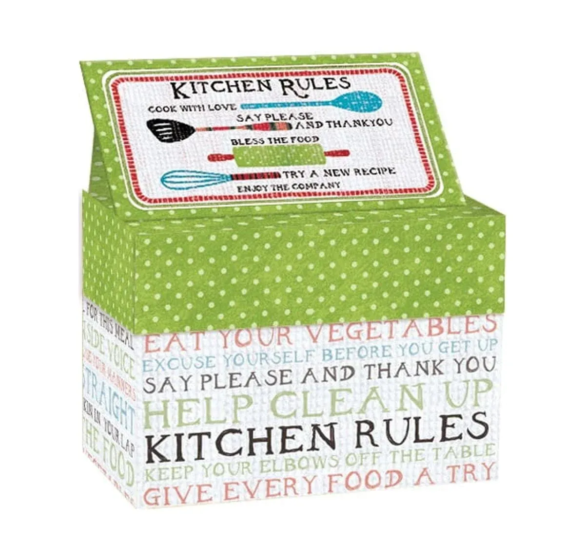 Lang Kitchen Rules Recipe Card Box