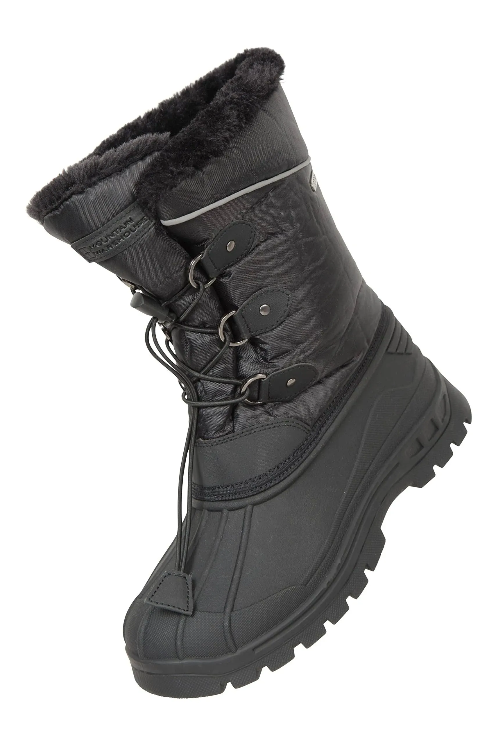 Mountain Warehouse Kids Fleece Lined Snow Boots - Warm Winter Shoes