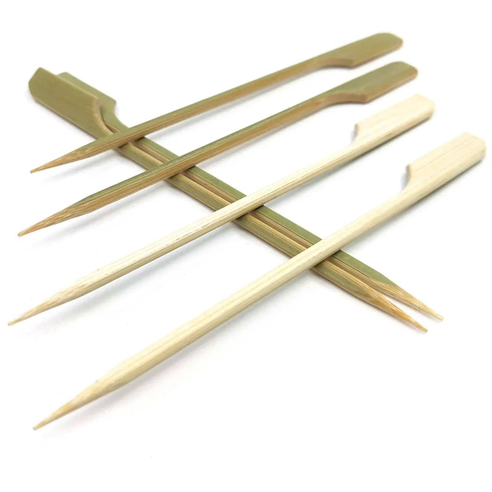 HOPELF 4.7 inch Bamboo Paddle Picks Skewers for Cocktail,Appetizers,Fruit Kabobs ...