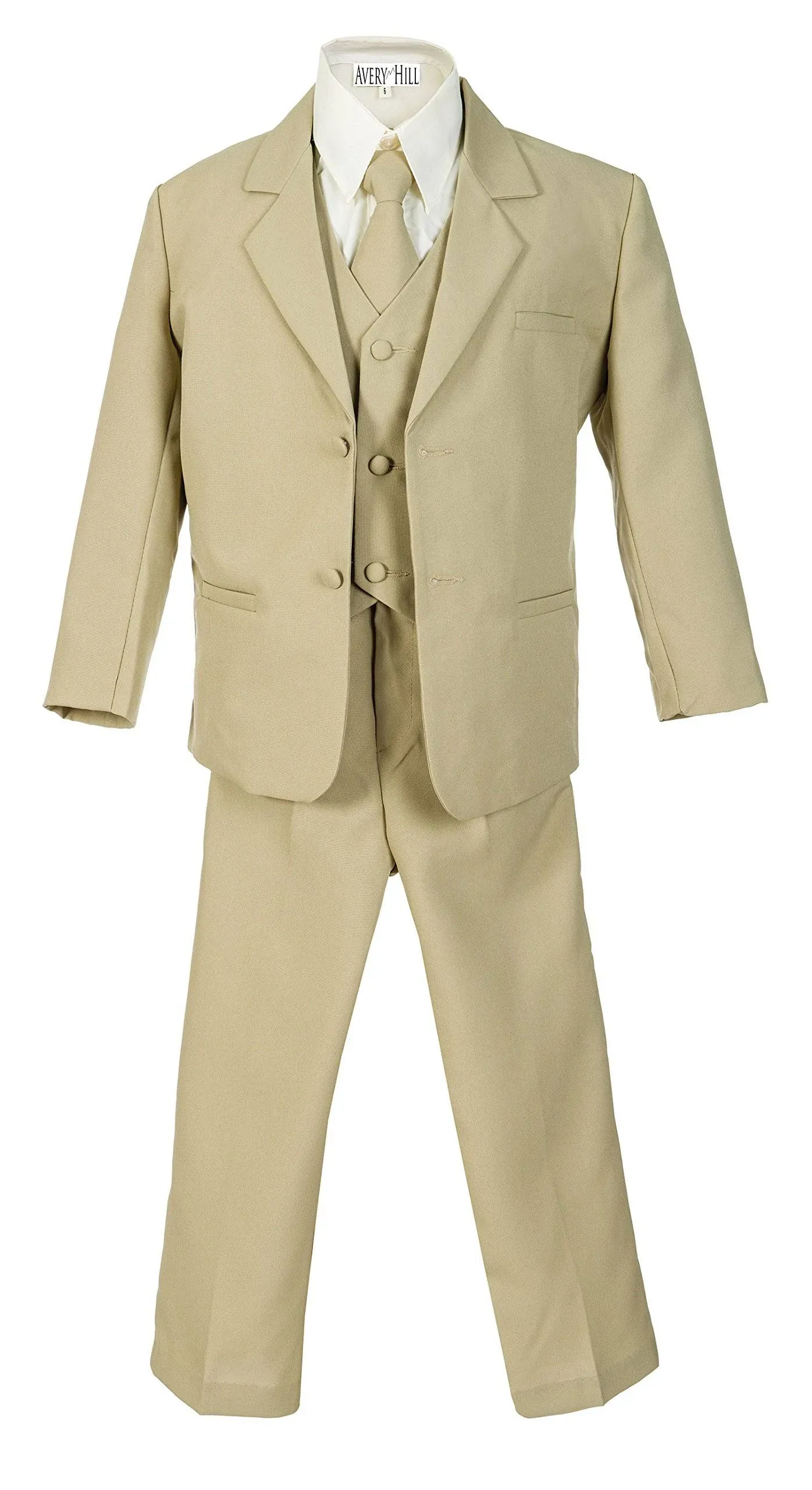 Avery Hill Boys Formal 5 Piece Suit with Shirt and Vest, Boy's, Size: Large / 12 ...