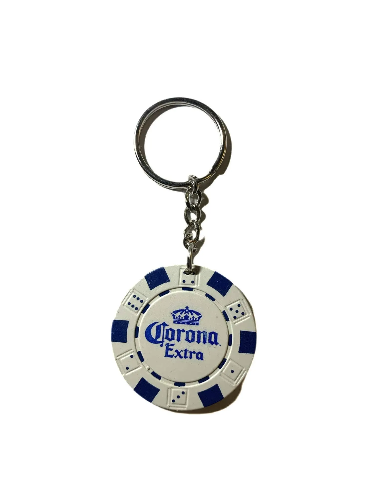 Corona Extra Poker Chip Keychain