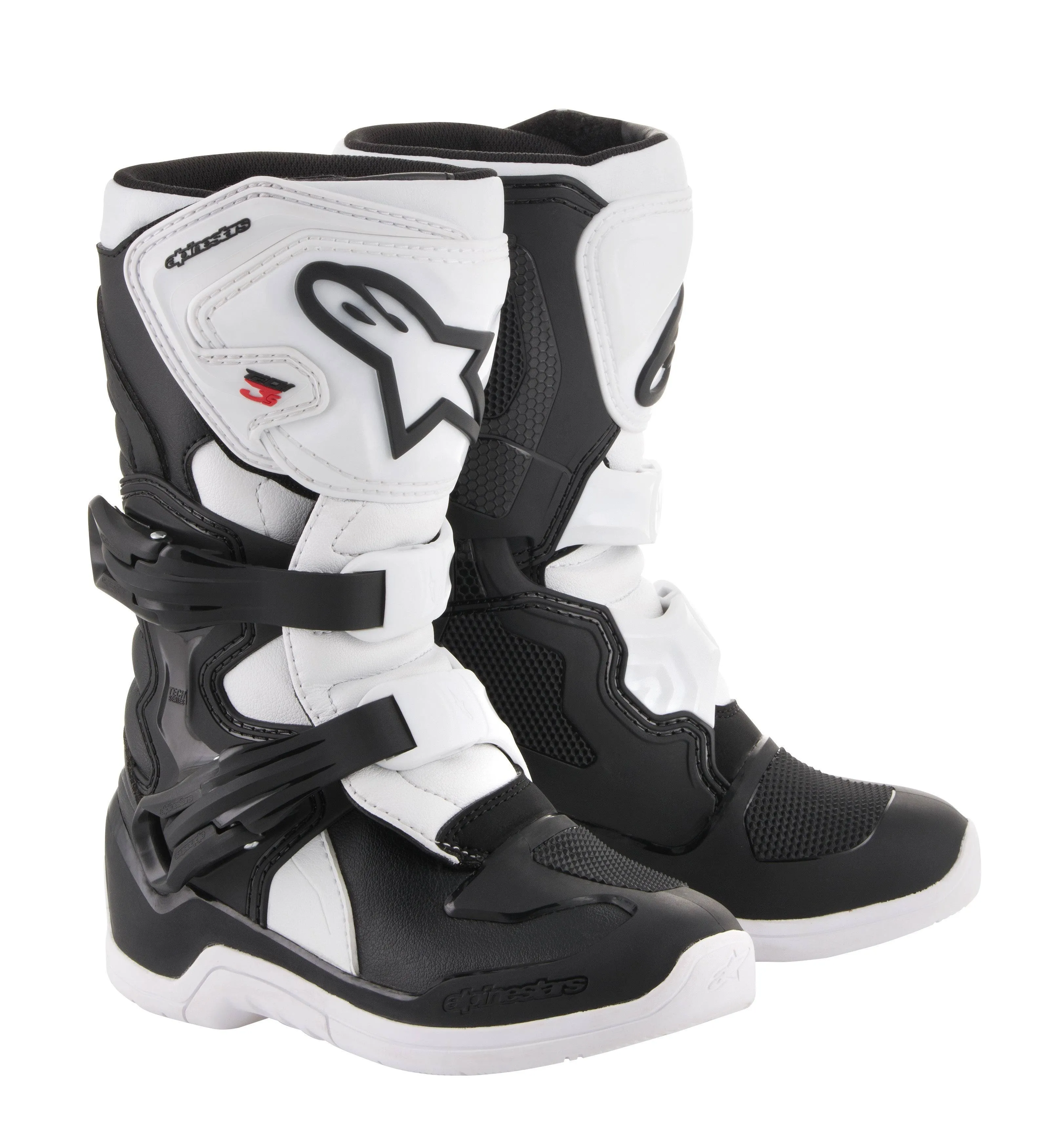 Alpinestars Tech 3s Youth Boots (4, Black/White)